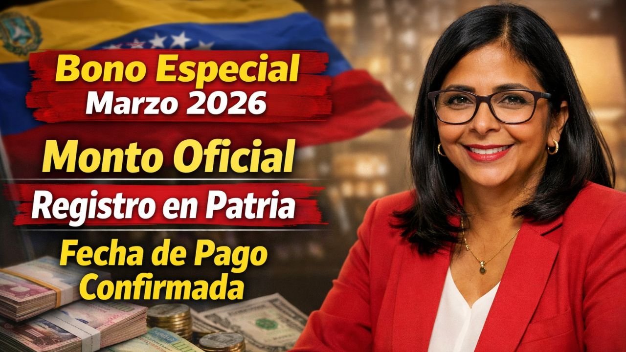 Bono Especial Marzo 2026: Monto Oficial, Registro en Patria y Fecha de Pago Confirmada