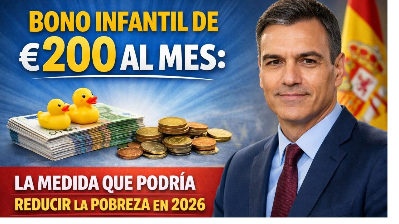 Bono Infantil de €200 al Mes: La Medida que Podría Reducir la Pobreza en 2026