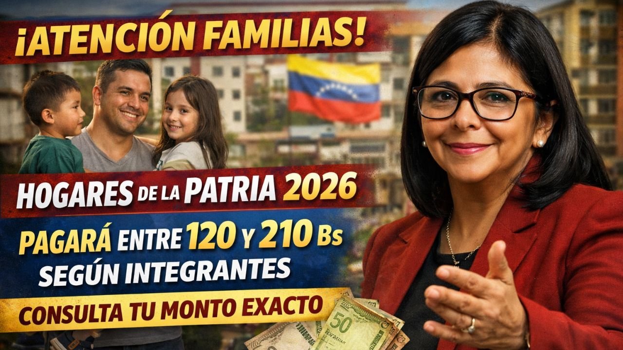 ¡Atención Familias! Hogares de la Patria 2026 Pagará Entre 120 y 210 Bs Según Integrantes – Consulta Tu Monto Exacto