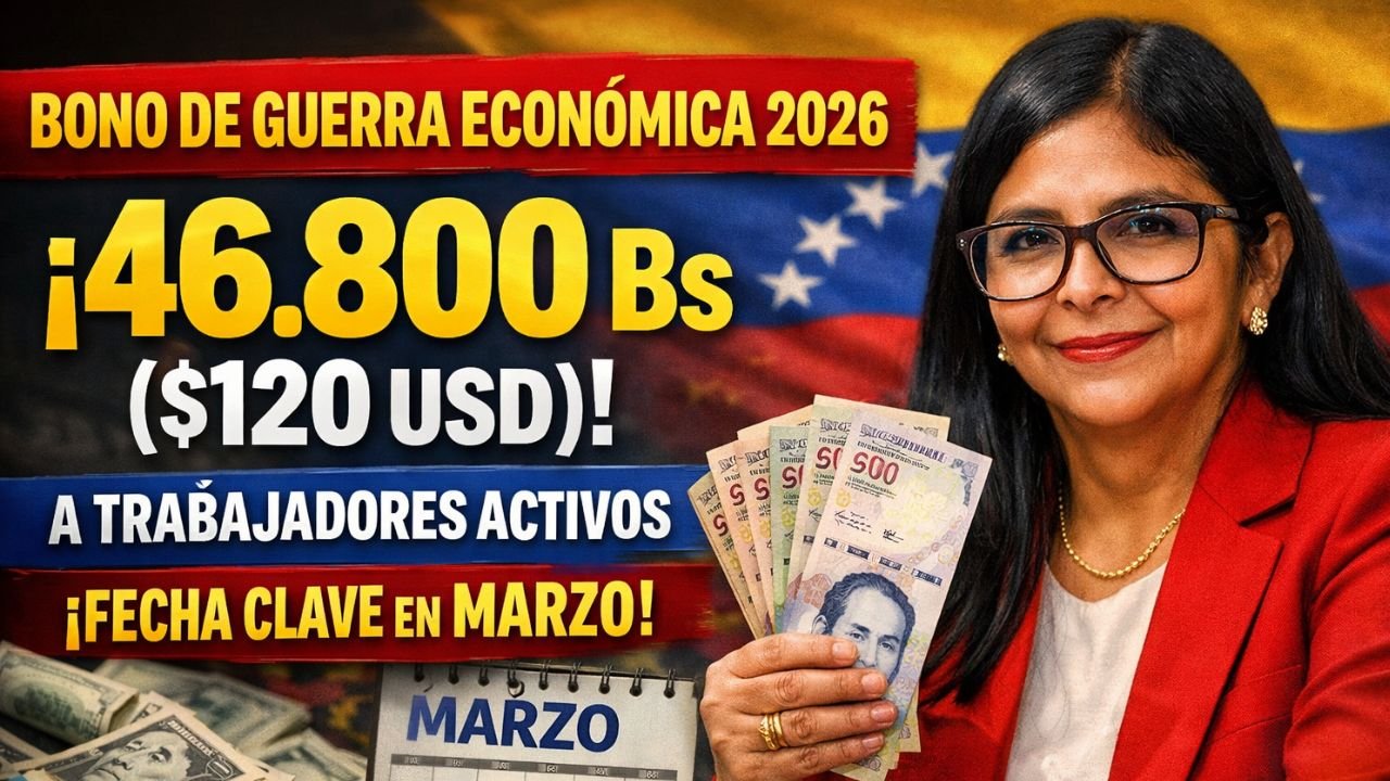 ¡Confirmado! Bono de Guerra Económica 2026 Pagará 46.800 Bs ($120 USD) a Trabajadores Activos – Fecha Clave en Marzo!