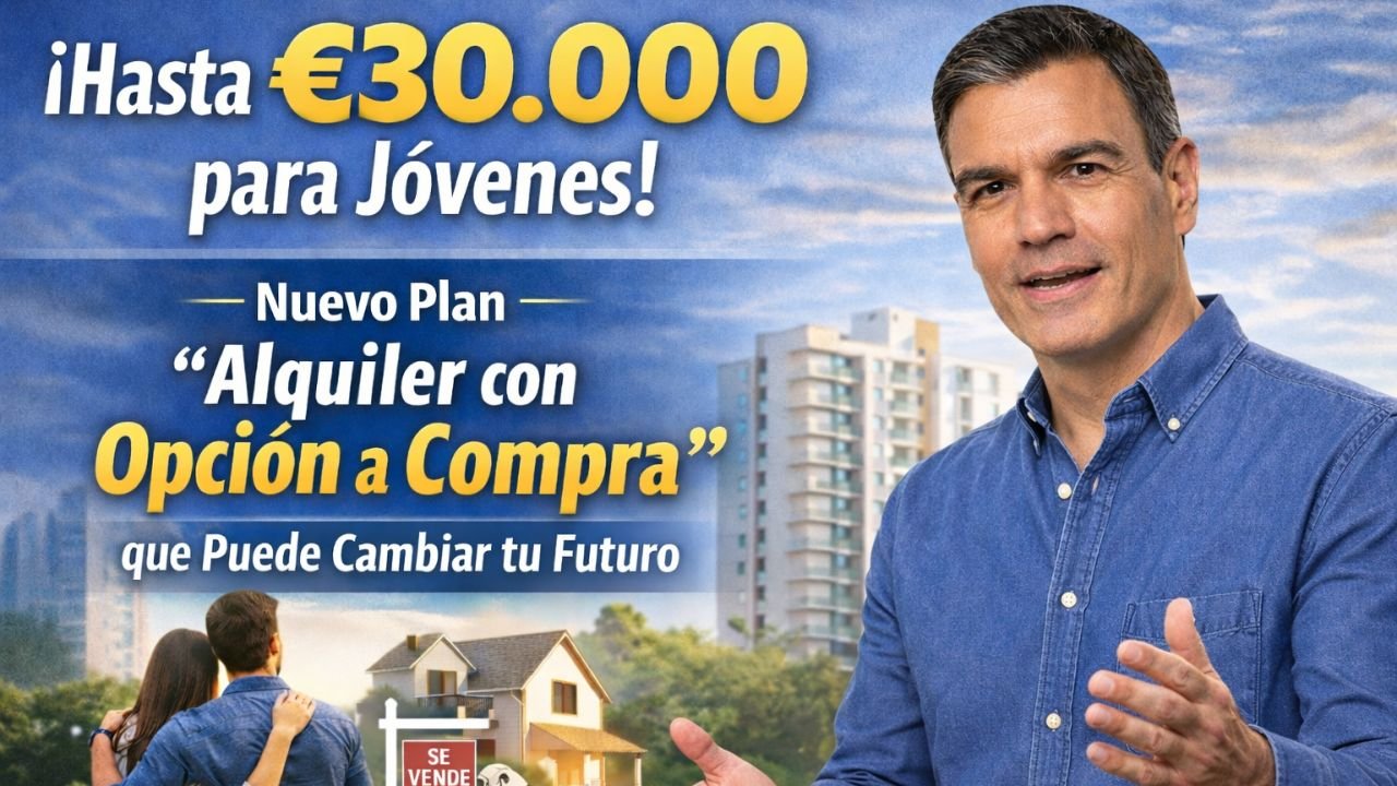 ¡Hasta €30.000 para Jóvenes! El Nuevo Plan “Alquiler con Opción a Compra” que Puede Cambiar tu Futuro