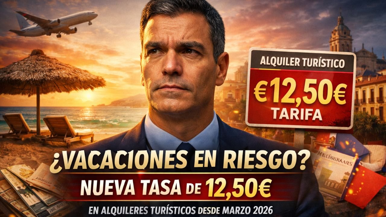 ¿Vacaciones en riesgo? Nueva tasa de €12,50 en alquileres turísticos desde marzo 2026